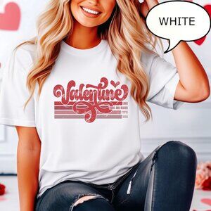 Retro Valentine T-Shirt, Valentines Gift, Heart Shirt